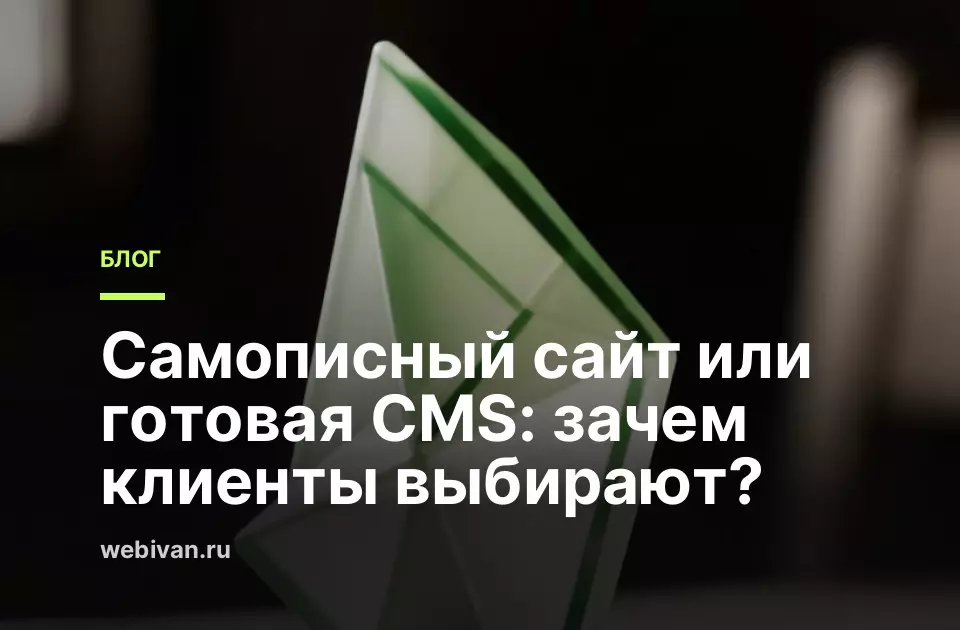 Иллюстрация к статье: Самописный сайт или готовая CMS: зачем клиенты выбирают?